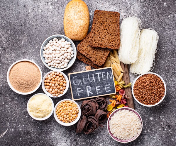 gluten-free- man looking at a product