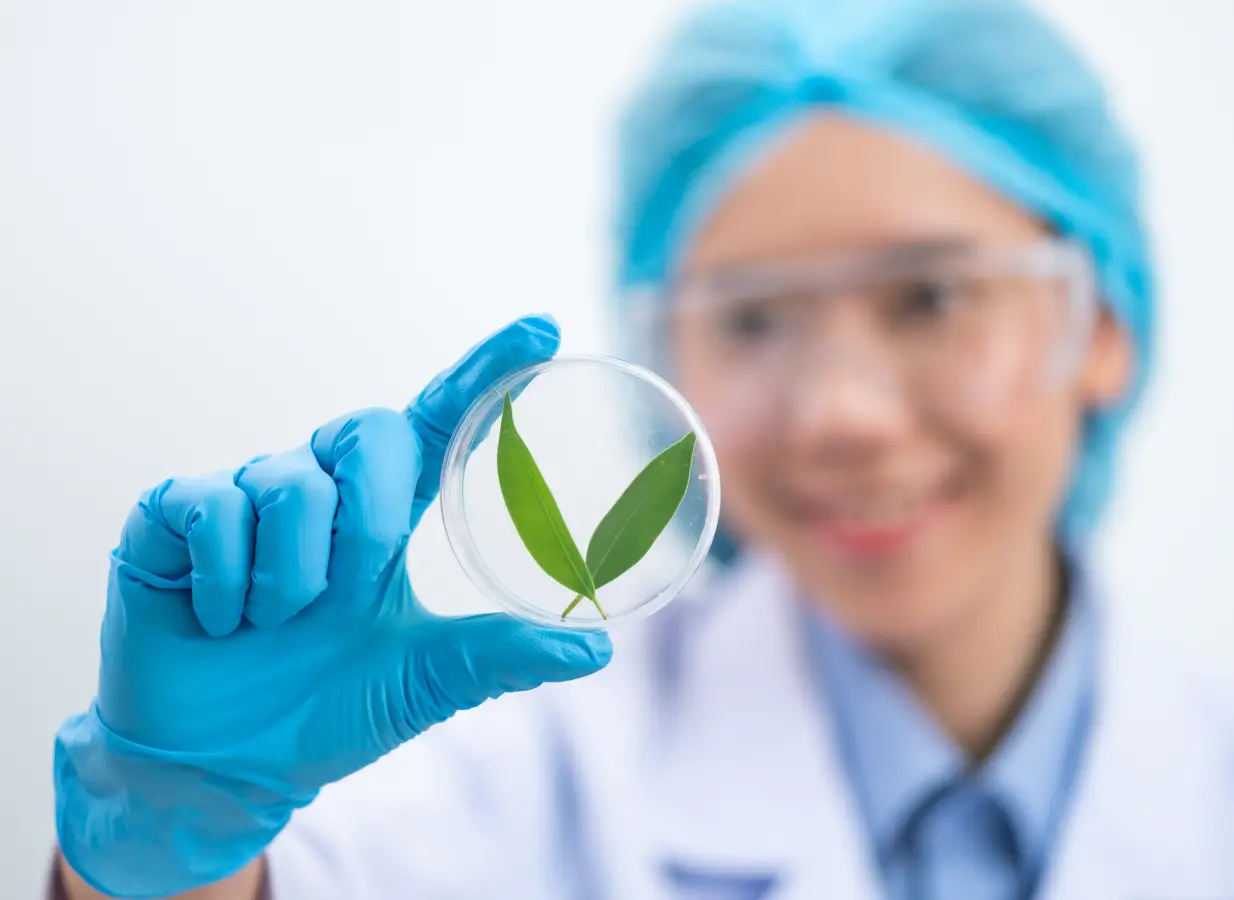 man looking at a product